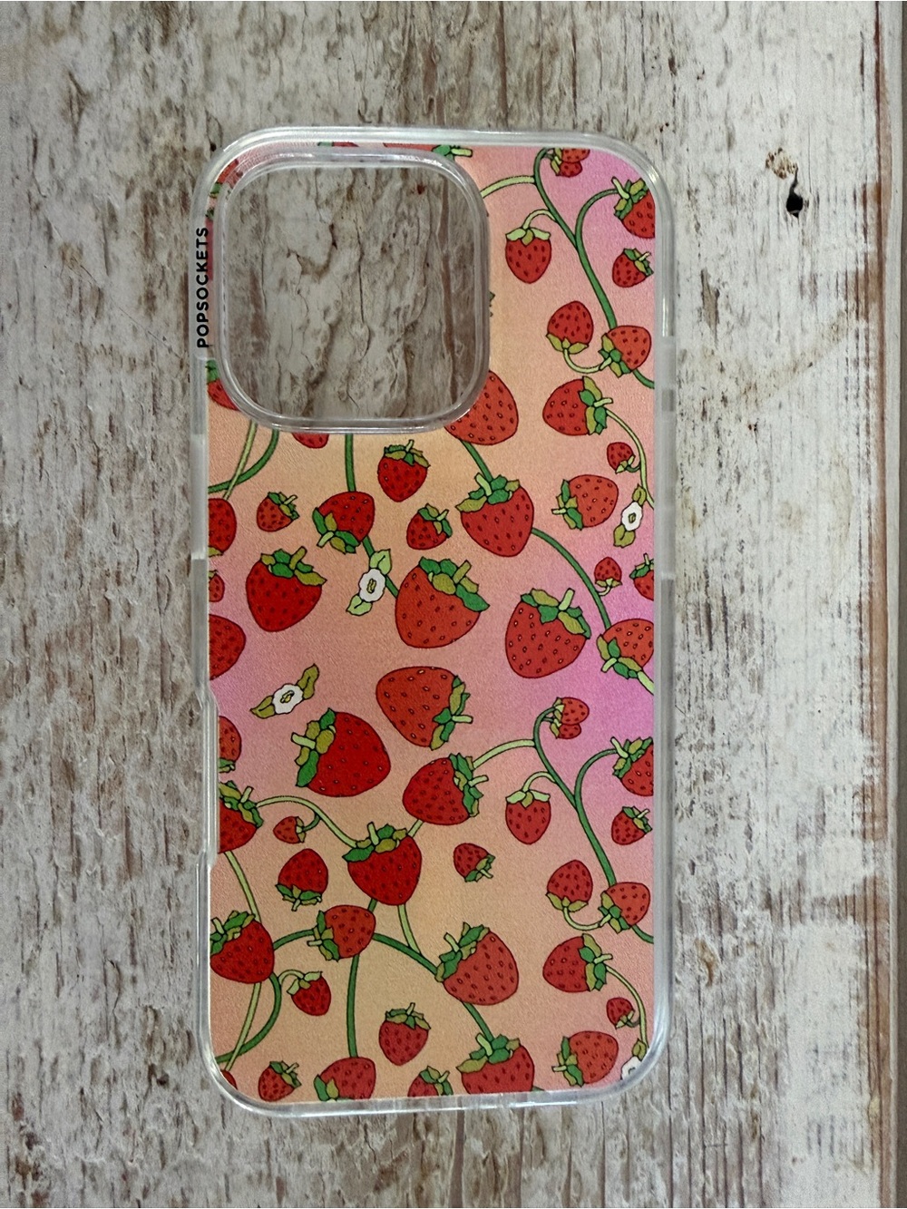 PopSocket Baggu Strawberry iPhone 16 Pro case